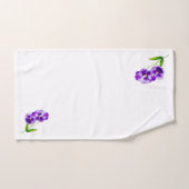 'The Pansy Party' op een badkamerhanddoekset (III) Bad Handdoek (Handdoek)
