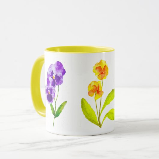 'The Pansy Party' op een Combo-Mok (II) Mok (Voorkant links)