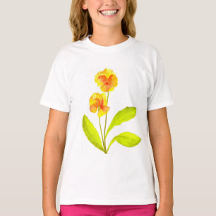 'The Pansy Party' op een Girl's Ruffle T-shirt