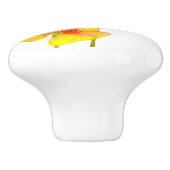 'The Pansy Party' op een keramische knop (IV) (Zijkant)