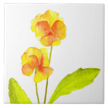 'The Pansy Party' op een keramische Tegel (IV)