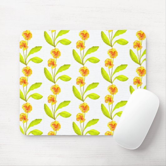 'The Pansy Party' op een Mousepad (III) Muismat (Met muis)
