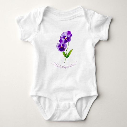 'The Pansy Party' op een Onezie en T-shirt (III) (Voorkant)