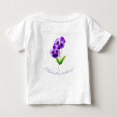 'The Pansy Party' op een Peuter Ruffle T-shirt (II (Achterkant)