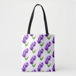 'The Pansy Party' op een tote (III) Bag