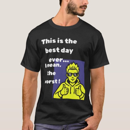 The Paradox Collection: Opposite Day & Quirky Humo T-shirt (Voorkant)