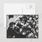 The Paris crowd, 1892 Briefkaart (Voorkant / Achterkant)