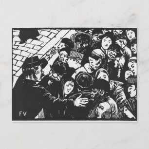 The Paris crowd, 1892 Briefkaart