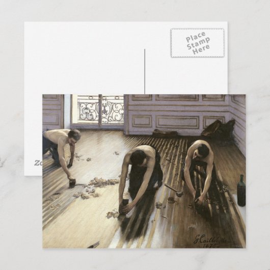 The Parquet Planers, 1875 Briefkaart (Voorkant / Achterkant)