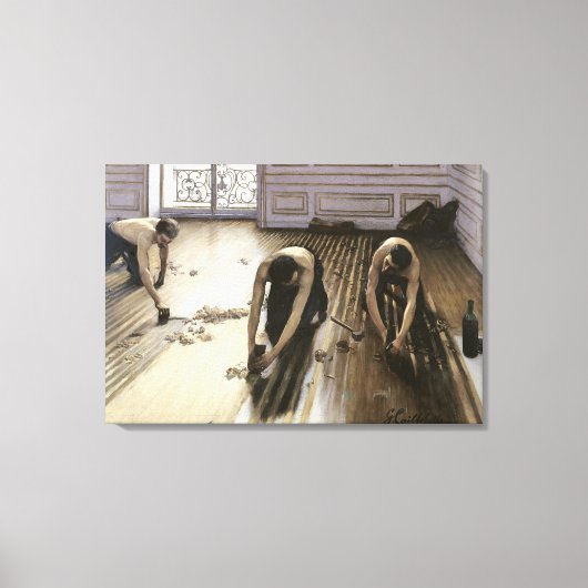 The Parquet Planers, 1875 Canvas Afdruk (Voorkant)