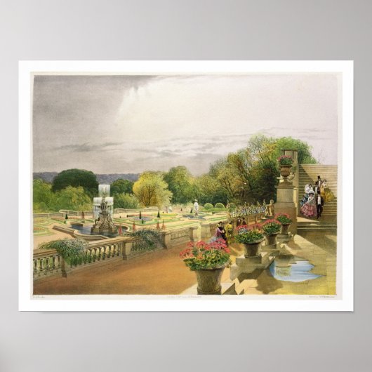 The Parterre, Harewood House near Leeds, pub by T Poster (Voorkant)