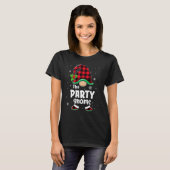 The Party Gnome Buffalo Plaid Christmas Matching F T-shirt (Voorkant volledig)