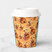 The party pup's toy box papieren bekers (Achterkant)