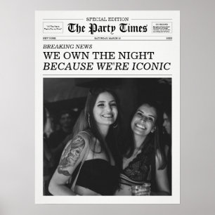 The Party Times Krant Omdat We Iconisch Zijn Poster