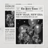 The Party Times Newspaper New Year New Era Kaart (Voorkant / Achterkant)