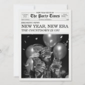 The Party Times Newspaper New Year New Era Kaart (Voorkant)