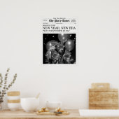 The Party Times Newspaper New Year New Era Poster (Keuken)