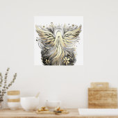 The Pastel Retro Angel Poster (Keuken)