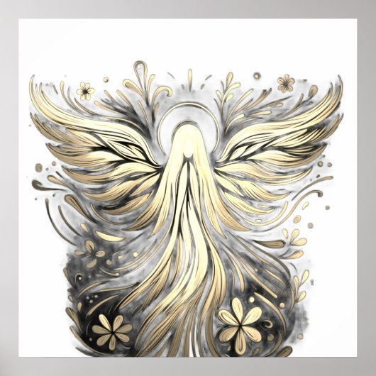 The Pastel Retro Angel Poster (Voorkant)