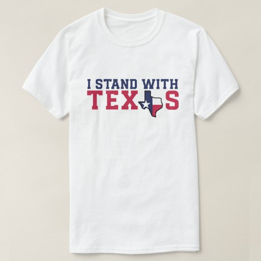 The Patriot Country "I Stand With Texas" T-Shirt (Design voorkant)