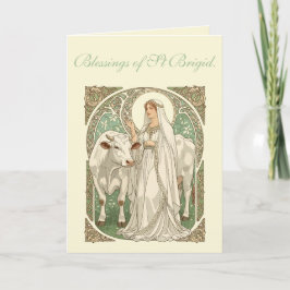 The Patron Saint of Dairy Workers St Brigid Kaart