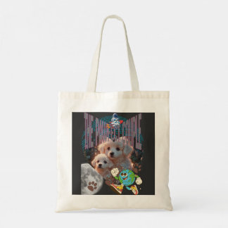 The Pawfect World T-Shirt – Cute Bichon Frise Trio Tote Bag