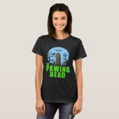 The Pawing Dead  Zombie Sloth Paw Halloween Costum T-shirt (Voorkant volledig)