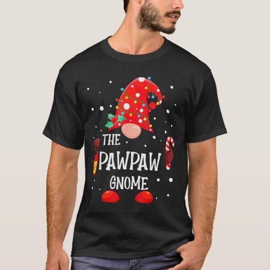 The Pawpaw Gnome Matching Family Christmas Gnome P T-shirt (Voorkant)
