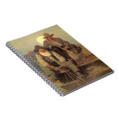 The Pay Stage by NC Wyeth,  Cowboys Notitieboek (Rechterzijde)