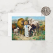 The Peace, 1896, door William Strutt Notitiekaartje (Voorkant / Achterkant in situ)