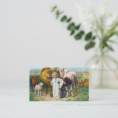 The Peace, 1896, door William Strutt Visitekaartje (Staand voorkant)