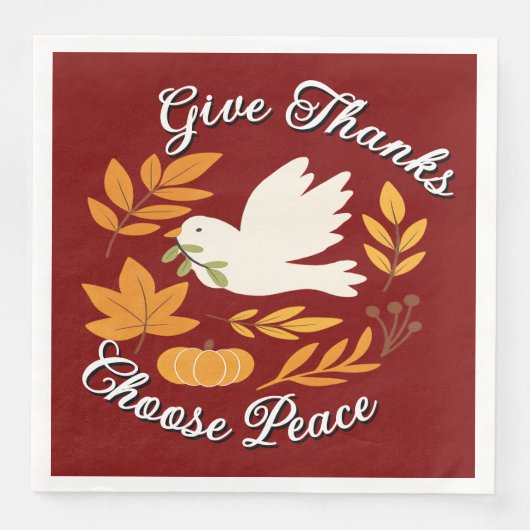 'The  Peace Collection' Paper Napkin Servet (Voorkant)