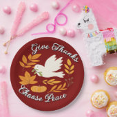 The Peace Collection Paper Plate Papieren Bordje (Feest)