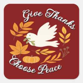 'The Peace Collection'-Sticker Vierkante Sticker
