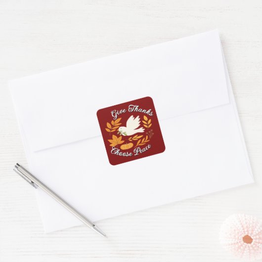 'The Peace Collection'-Sticker Vierkante Sticker (Envelop)