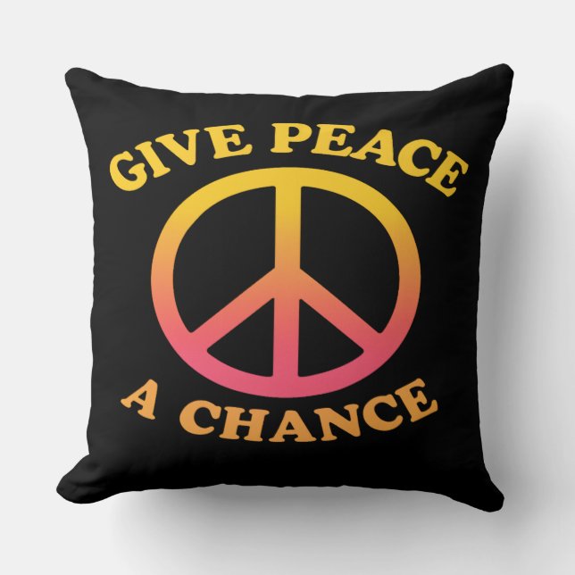 'The Peace Collection' Throw Pillow Kussen (Voorkant)