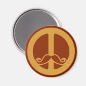 The Peace Stache magnet (Voorkant / Achterkant)