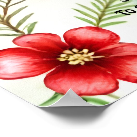 The Peace We Find at Christmas Time Poster (Hoek)