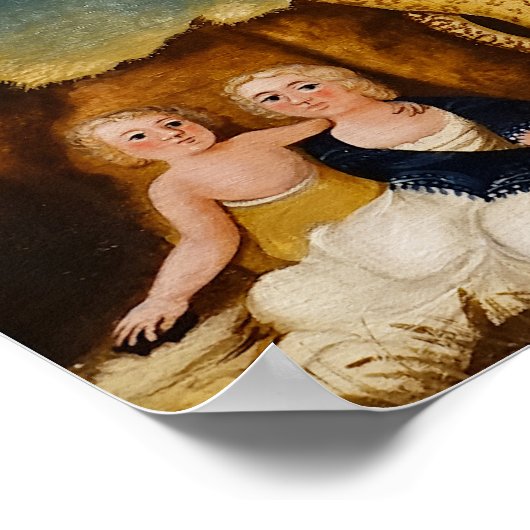 The Peaceable Kingdom door Edward Hicks Poster (Hoek)