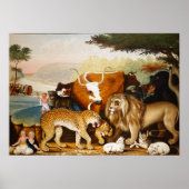 The Peaceable Kingdom door Edward Hicks Poster (Voorkant)