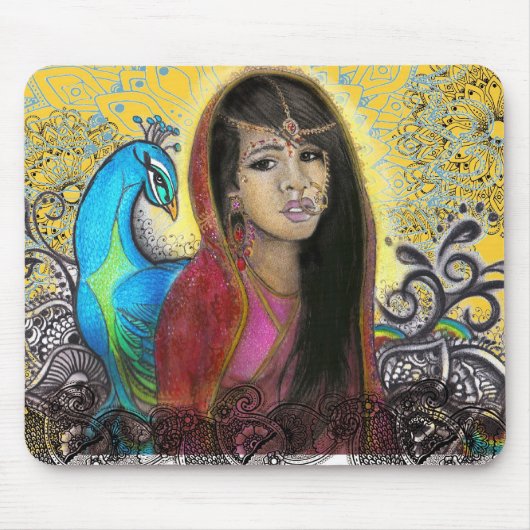 The Peacock, mousepad Muismat (Voorkant)