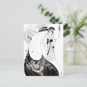 The Peacock Skirt by Aubrey Beardsley Briefkaart (Staand voorkant)