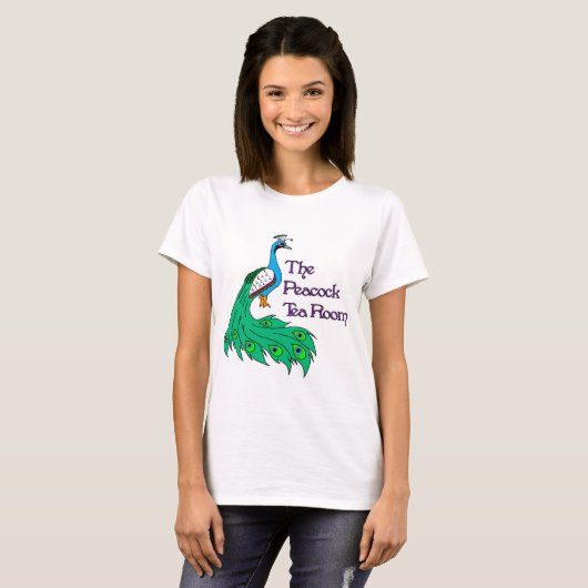 The Peacock Tea Room Logo Damas T shirt (Voorkant volledig)