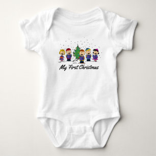 The Peanuts Gang - Mijn eerste kerstBaby Bodysui Romper
