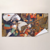 The Peasant Dance, Pieter Bruegel Badhanddoek (Badhanddoek)