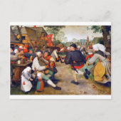 The Peasant Dance, Pieter Bruegel Briefkaart (Voorkant)