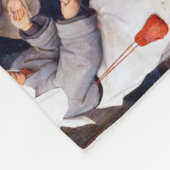 The Peasant Dance, Pieter Bruegel Fleece Deken (Hoek)