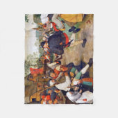 The Peasant Dance, Pieter Bruegel Fleece Deken (Voorkant)