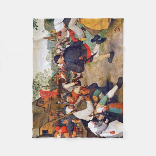 The Peasant Dance, Pieter Bruegel Fleece Deken (Voorkant)