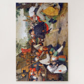 The Peasant Dance, Pieter Bruegel Legpuzzel (Verticaal)